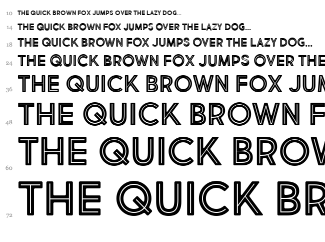 Market Fresh font waterfall